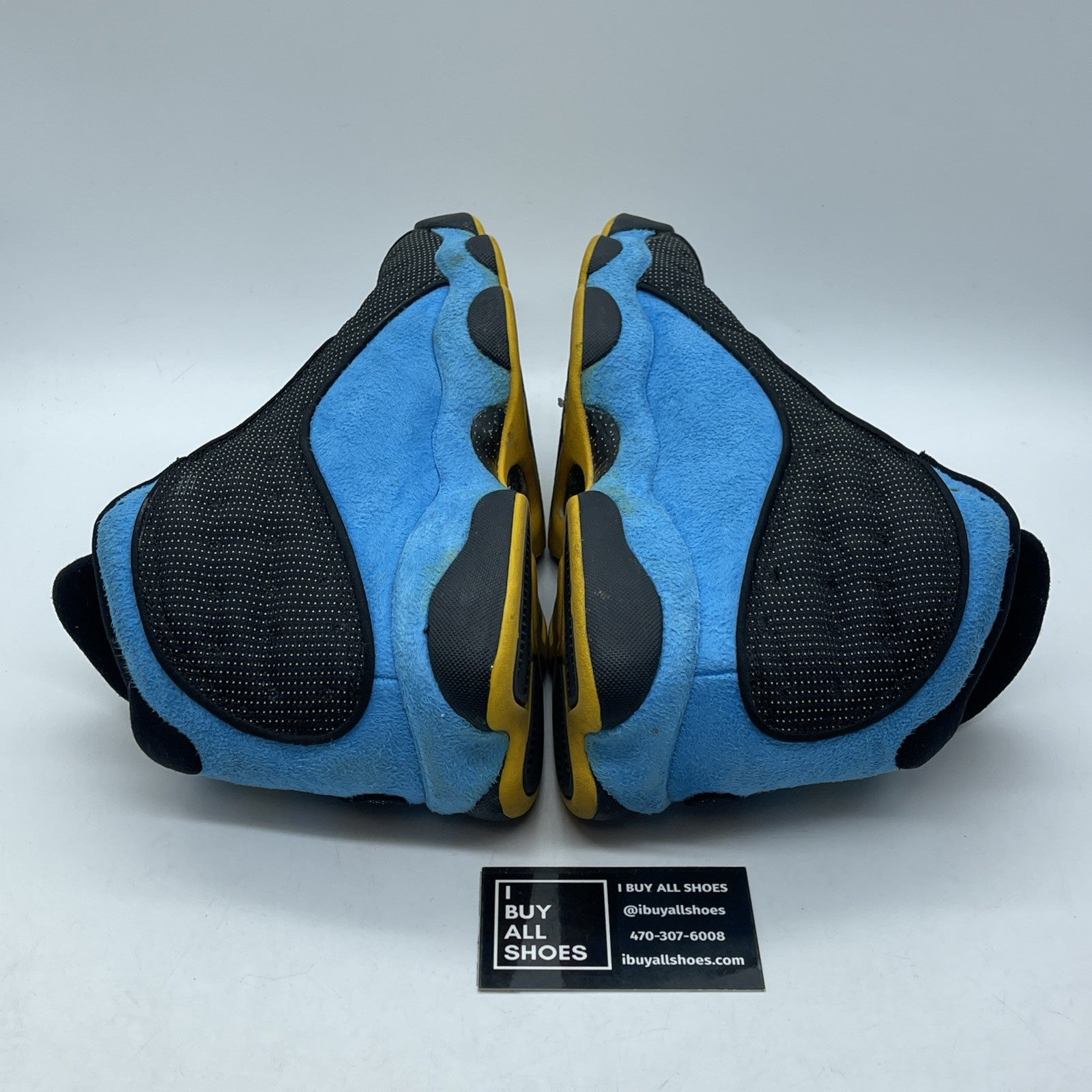 Size 9.5 - Air Jordan 13 Retro CP3 Away Blue Black Suede Leather (823902-015)