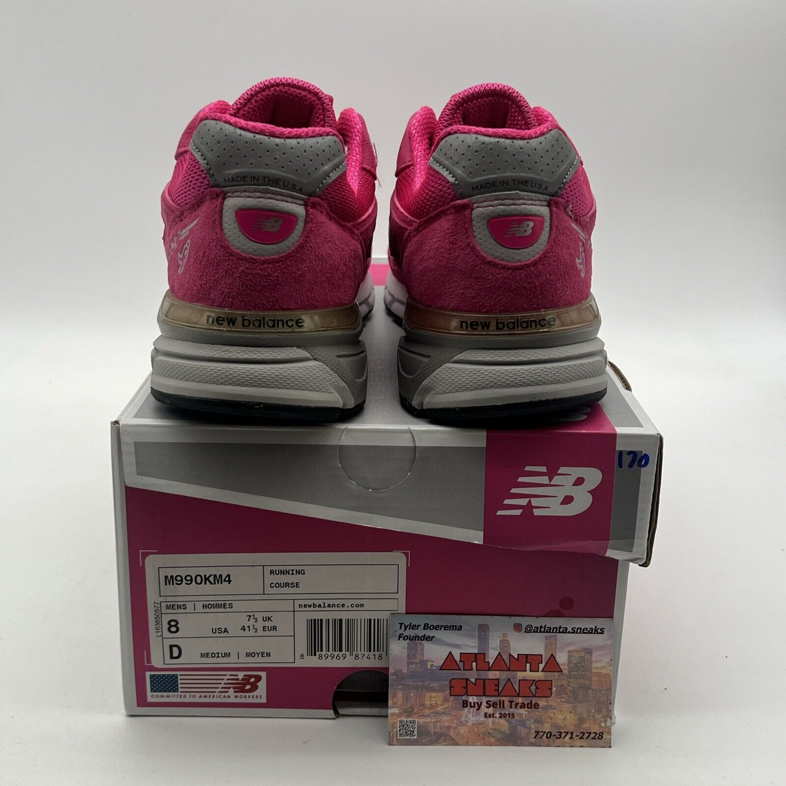 Size 8 - New Balance Susan G. Komen x 990v4 Pink Ribbon (M990KM4)