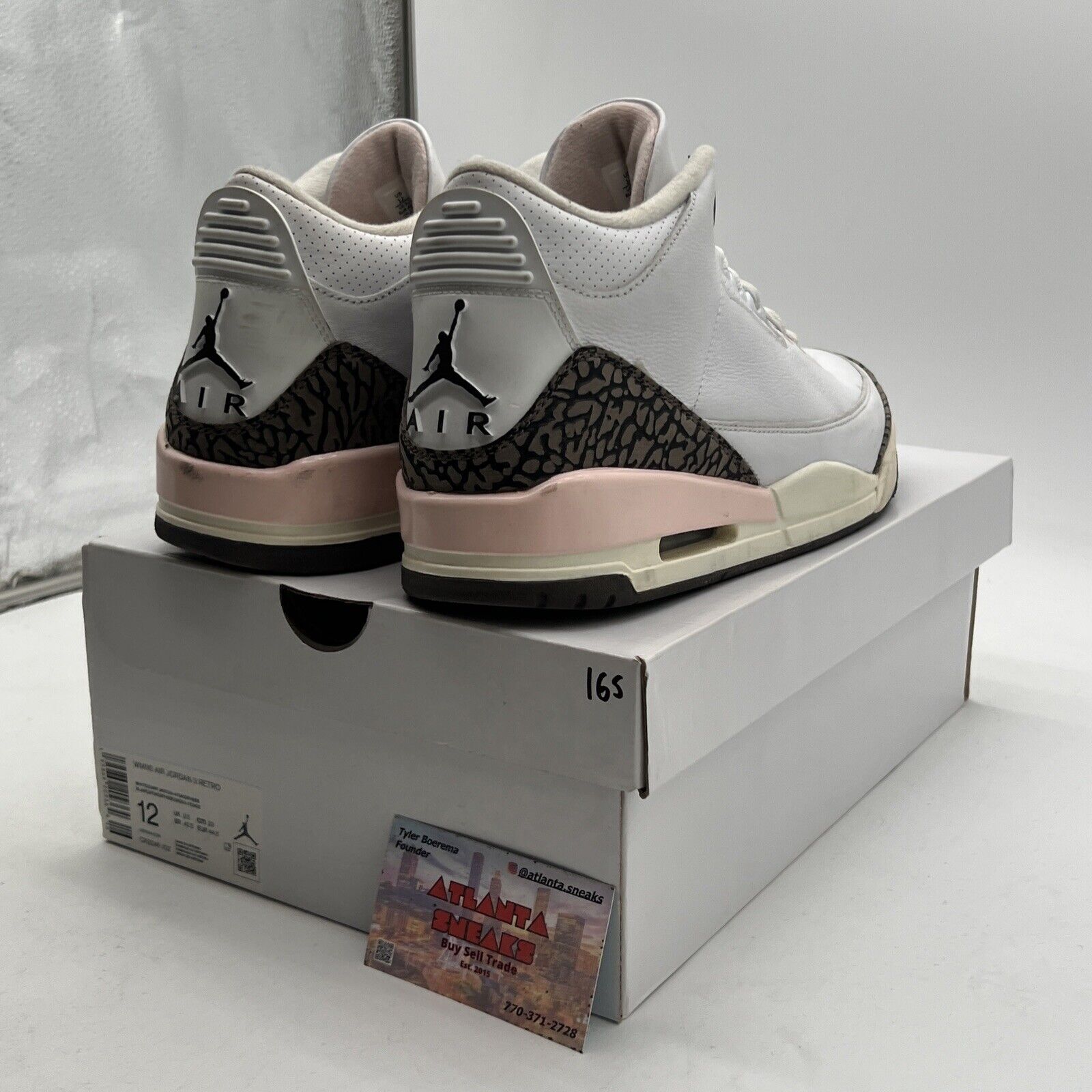 Size 12W - Air Jordan 3 Retro Neapolitan Mocha Pink White Brown (CK9246-102)