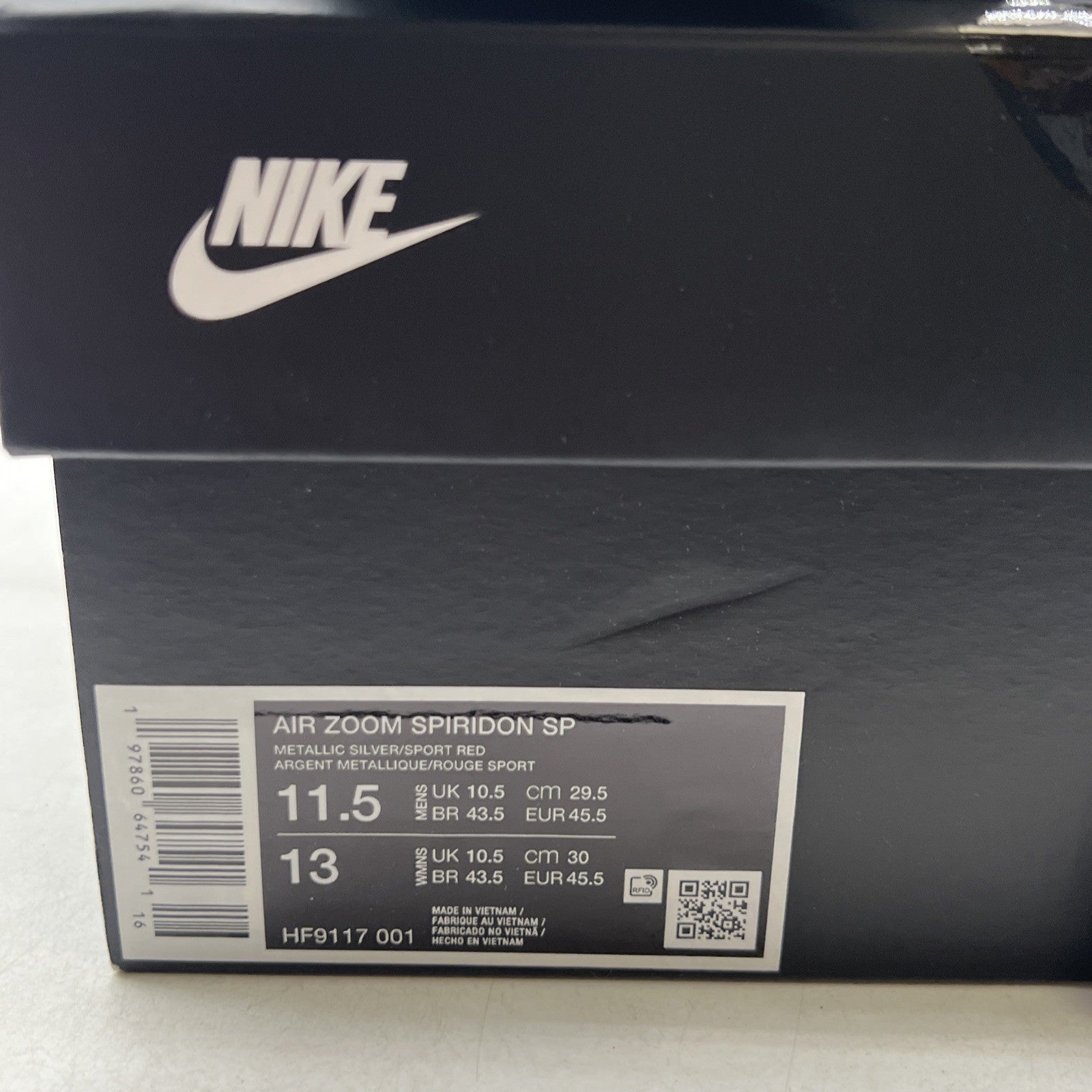 Size 11.5 - Nike Air Zoom Spiridon SP 2024 Silver Red (HF9117-001)