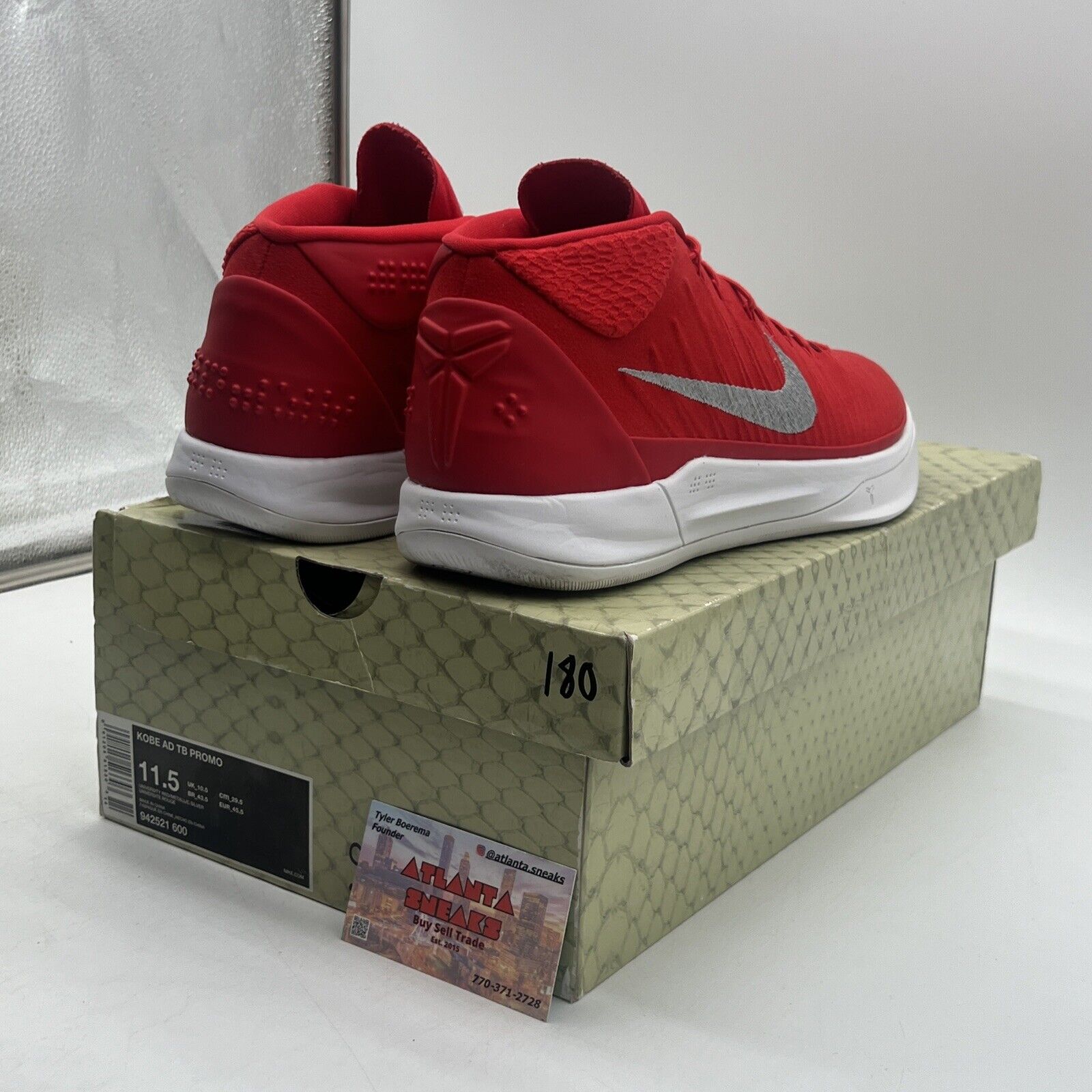 Size 11.5 - Nike Kobe A.D. Mid Red White (942521-600)