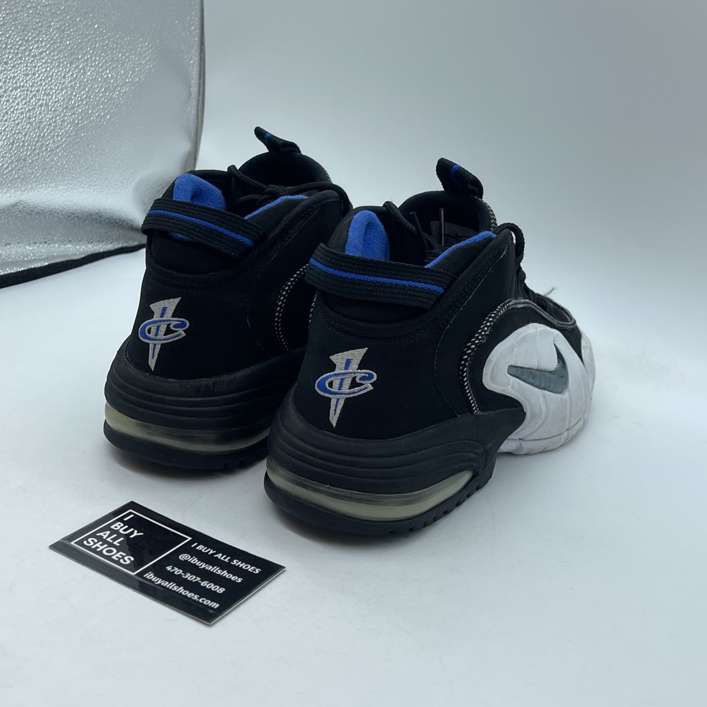 Size 9 - Nike Air Max Penny 1 2011 Orlando Black Blue Suede (311089-001)