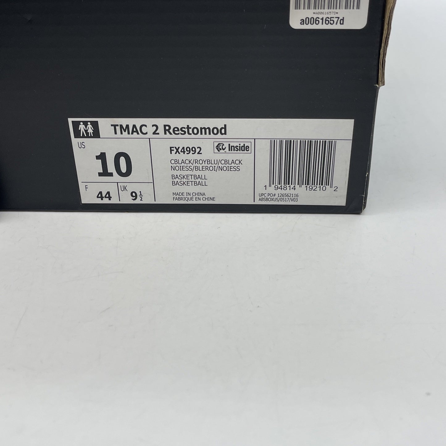 Size 10 - adidas T-Mac 2 EVO Black Royal Blue Leather (FX4992)