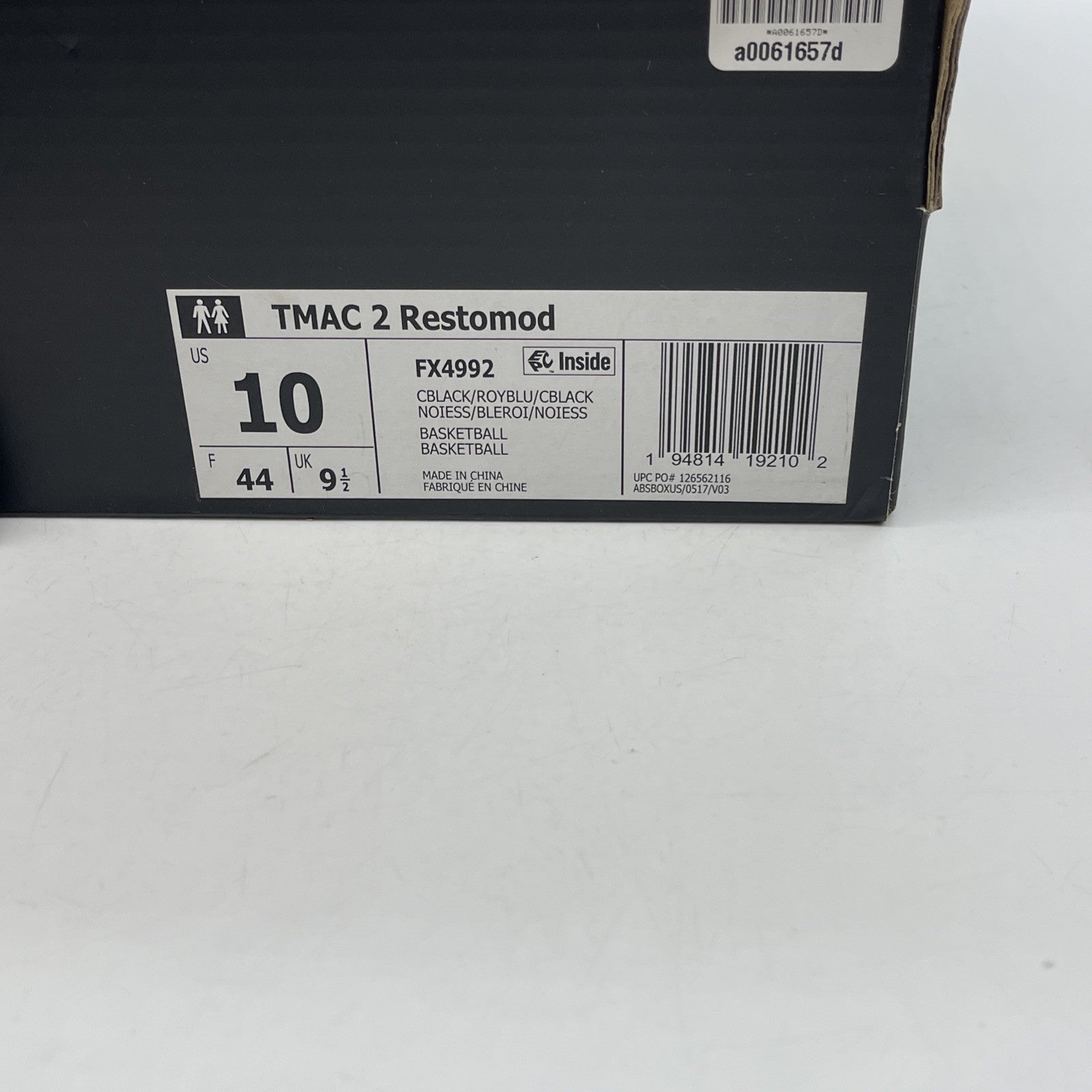 Size 10 - adidas T-Mac 2 EVO Black Royal Blue Leather (FX4992)