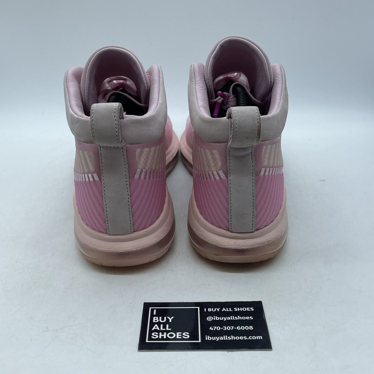Size 11.5 - Nike John Elliott x LeBron Icon Tulip Pink Suede (AQ0114-600)