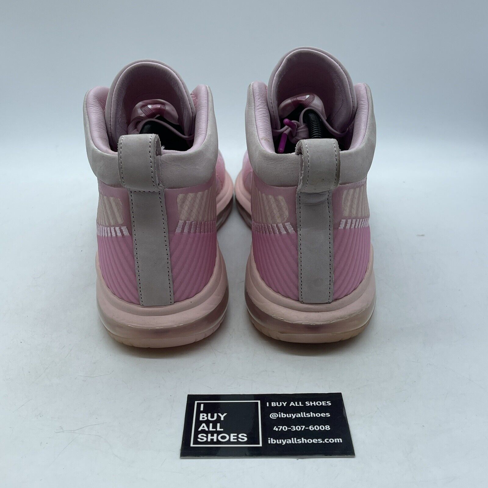 Size 11.5 - Nike John Elliott x LeBron Icon Tulip Pink Suede (AQ0114-600)