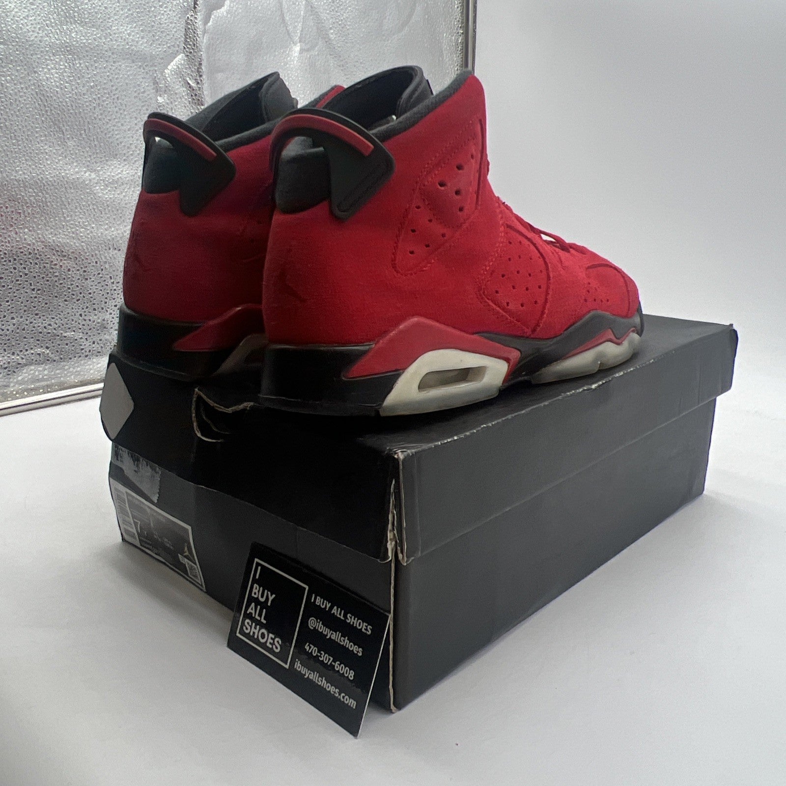 Size 7Y - Air Jordan 6 Retro Toro Bravo (384665-600)