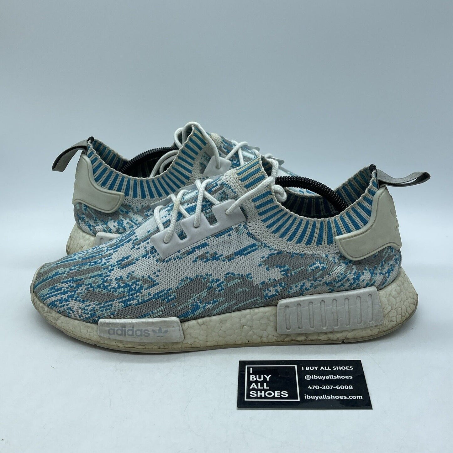 Size 11.5 - adidas Sneakersnstuff x NMD_R1 Primeknit Datamosh Suede (BB6364)