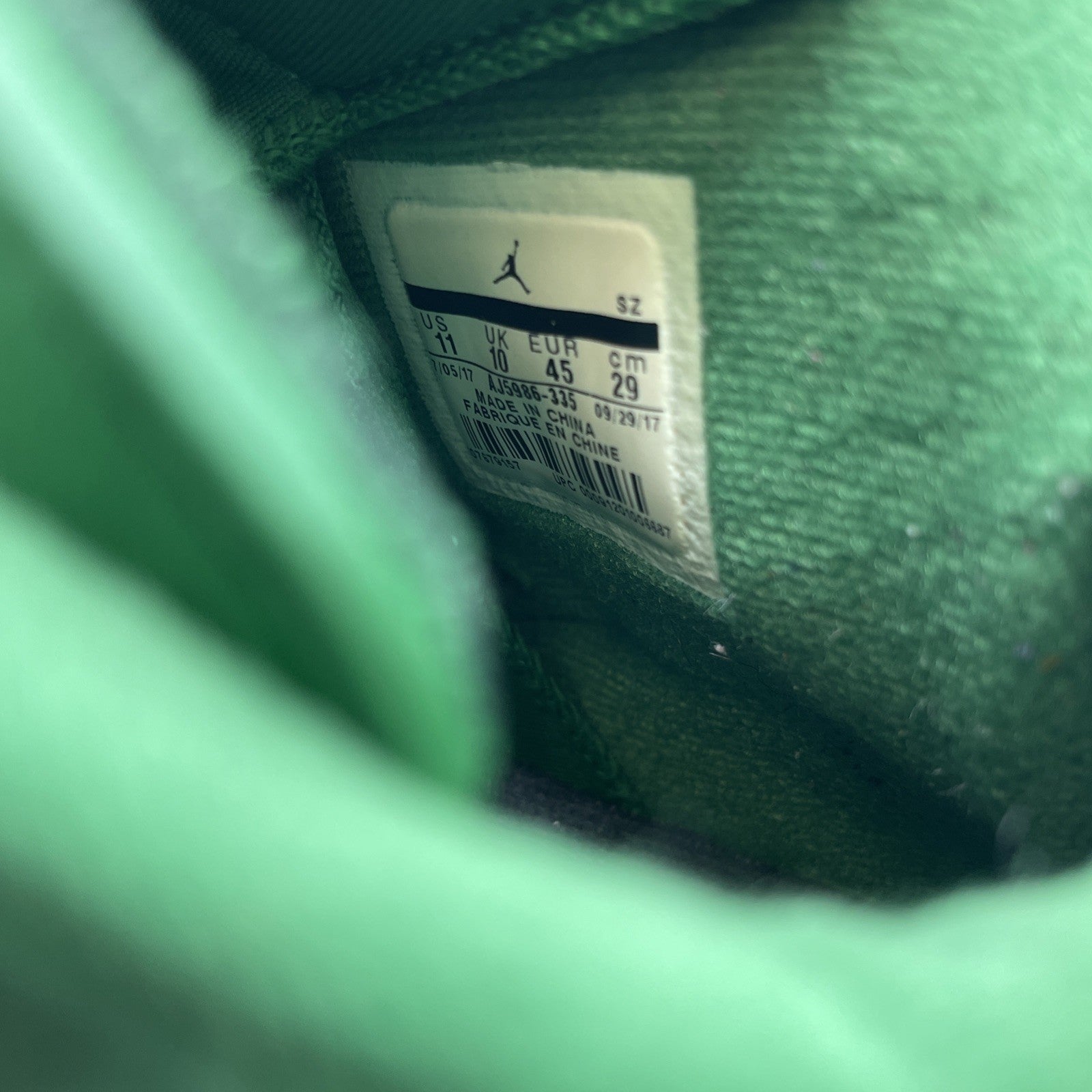 Size 11 - Air Jordan 6 Retro NRG Green Suede Gatorade Suede (AJ5986-335)