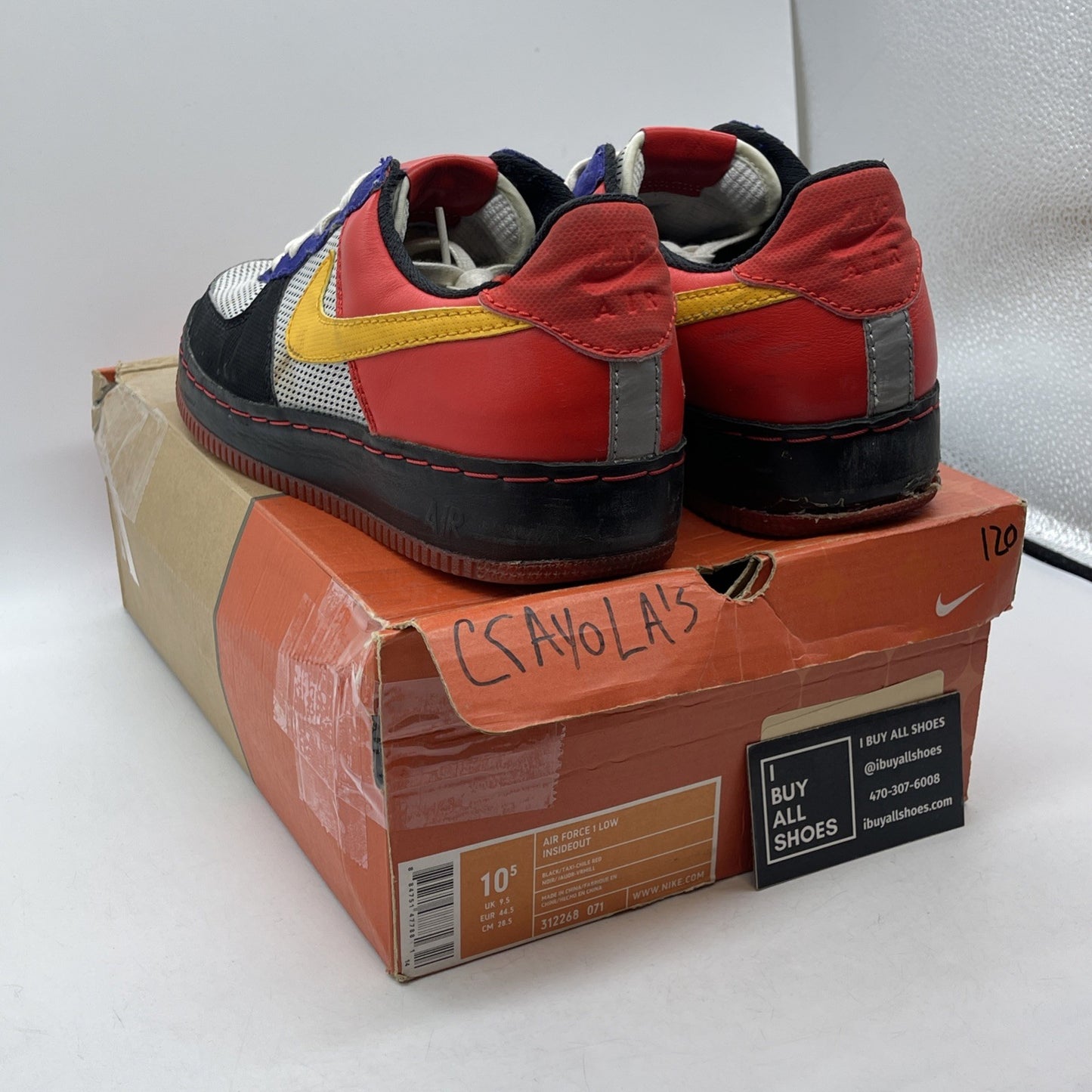 Size 10.5 - Nike Air Force 1 Inside Out Low Albis Pack Suede (312268-071)