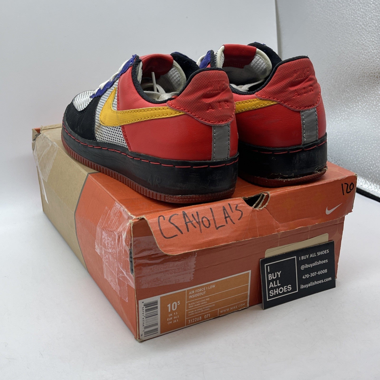 Size 10.5 - Nike Air Force 1 Inside Out Low Albis Pack Suede (312268-071)