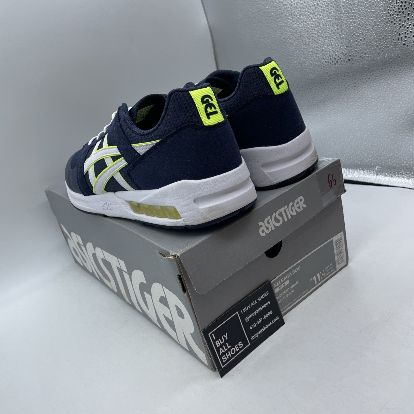 Size 11.5 - Asics Gel Saga Sou Midnight Blue White (1191A112)