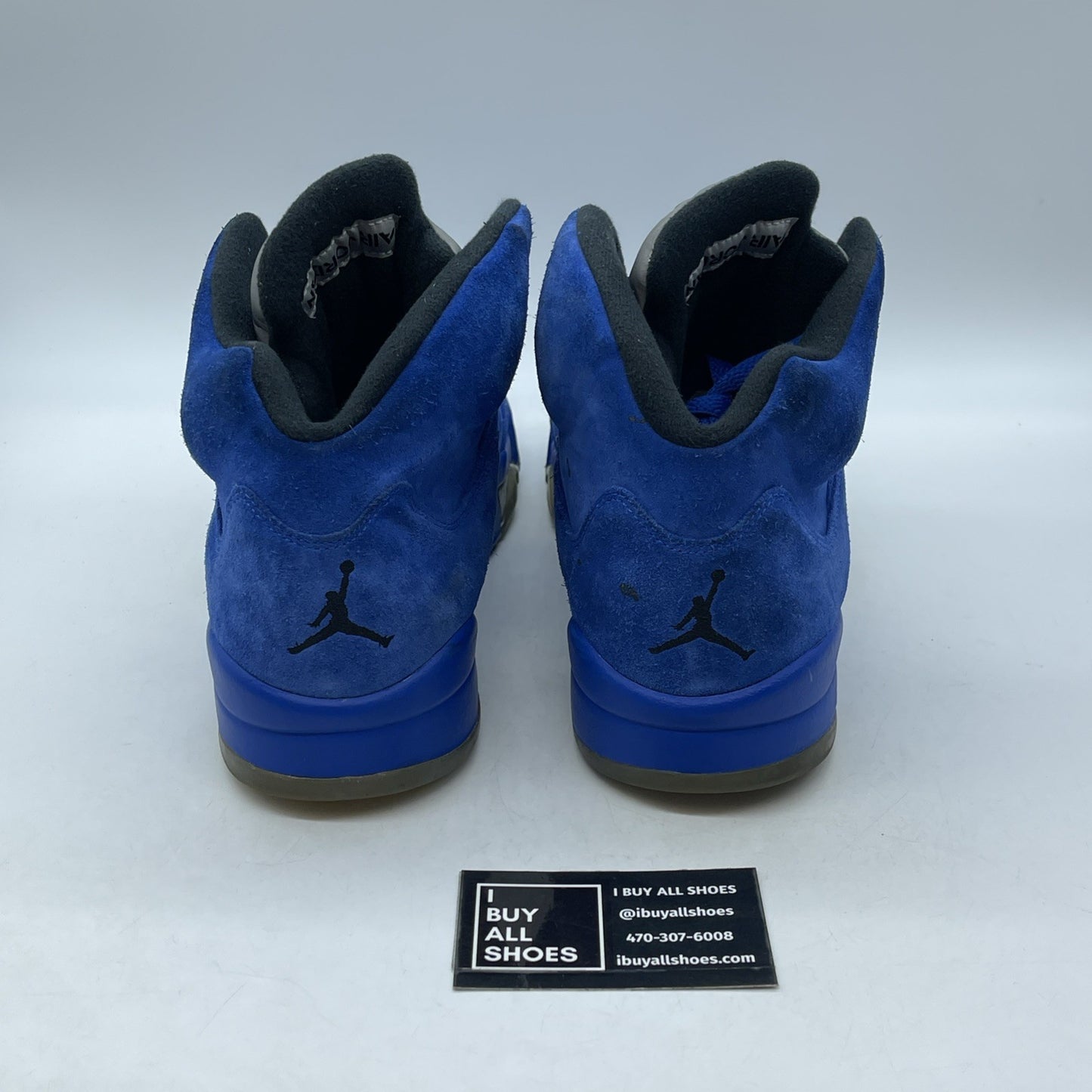 Size 12 - Air Jordan 5 Retro Blue Suede Black (136027-401)