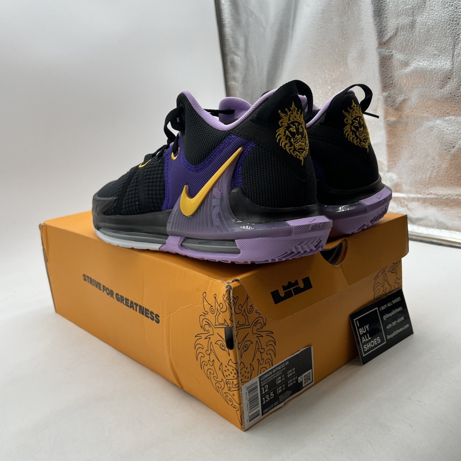 Size 12 - Nike LeBron Witness 7 Lakers (DM1123-002)