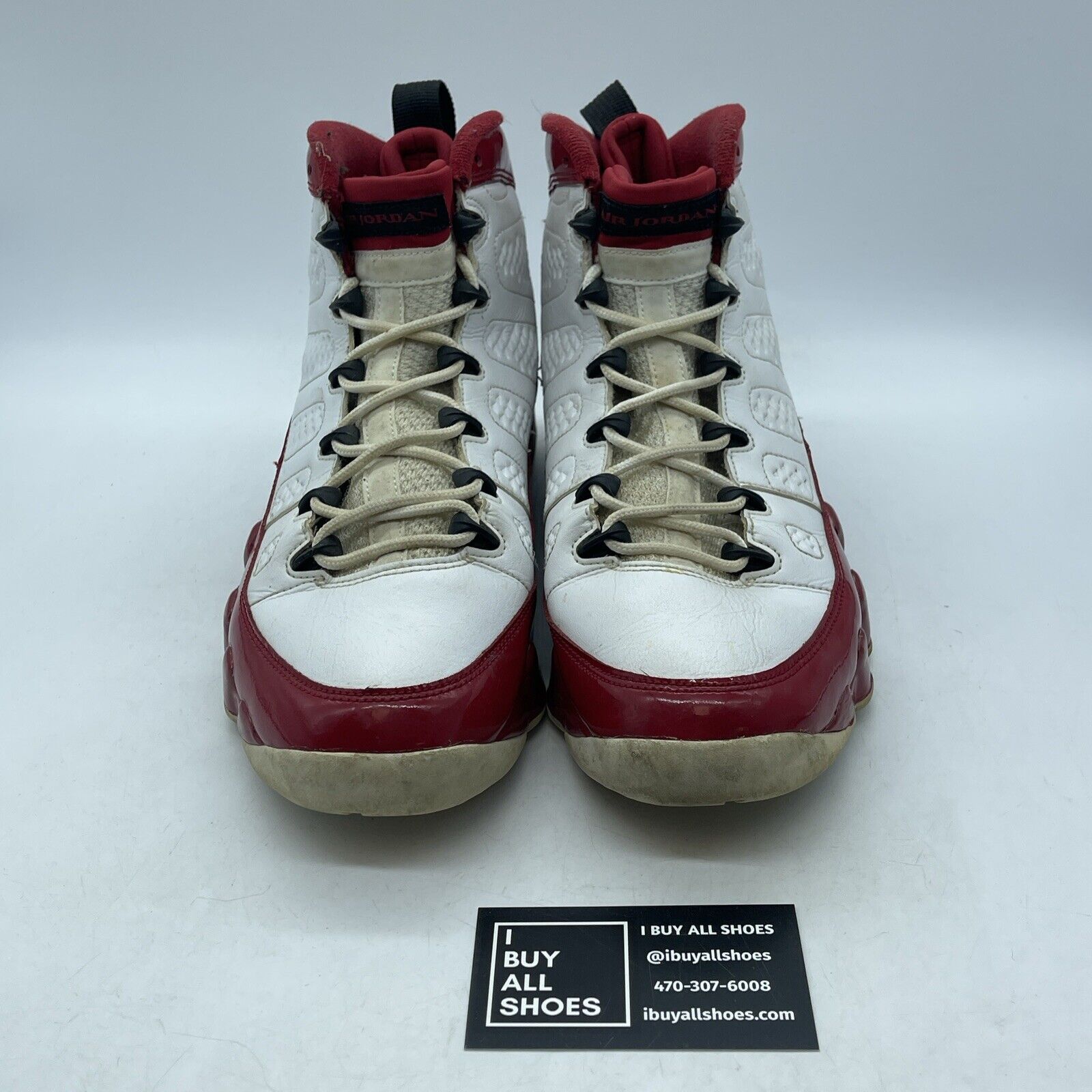 Size 10 - Air Jordan 9 Retro Gym Red White Black Leather (302370-160)