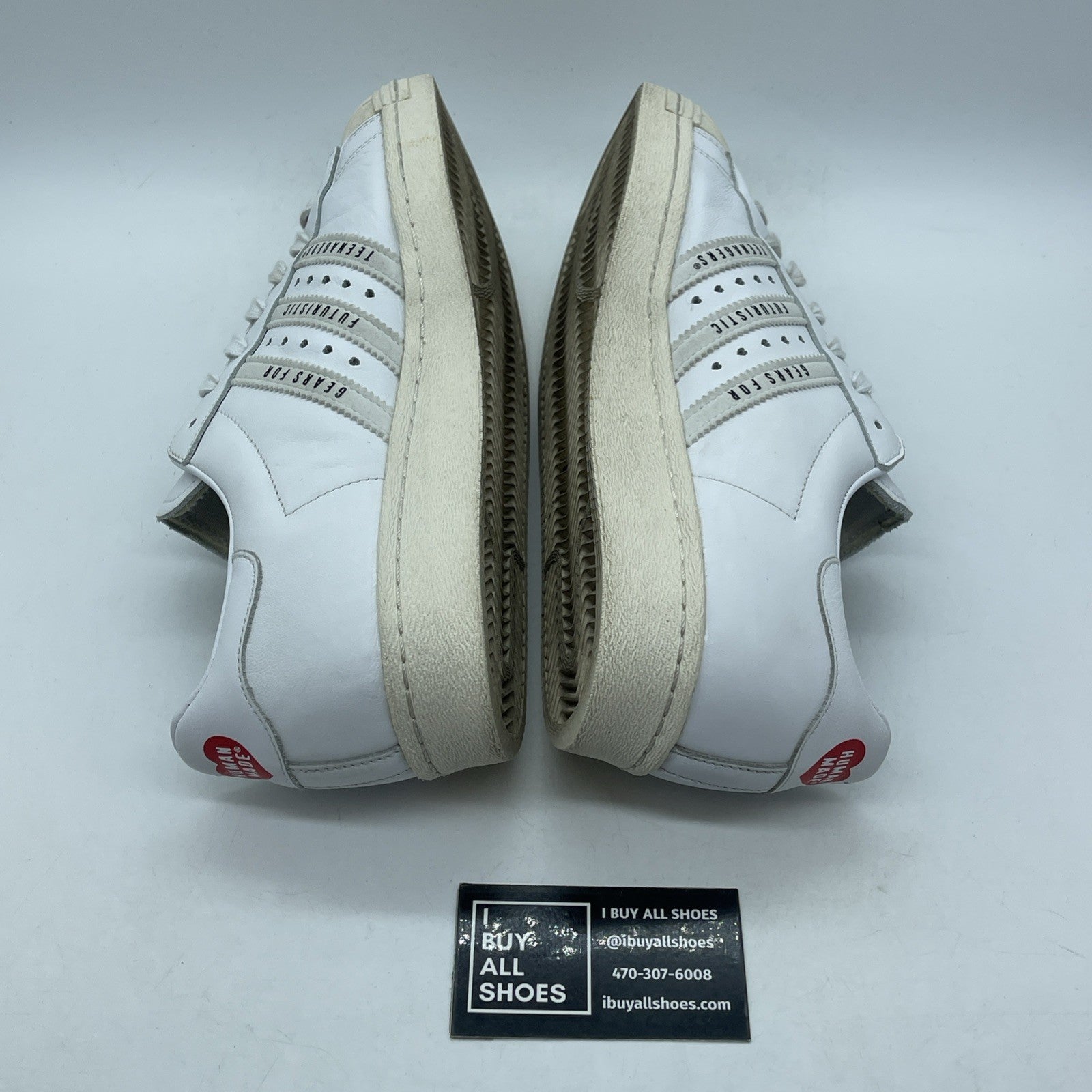 Size 11 - adidas Superstar x Human Made Gears For Futuristic Teen White Leather