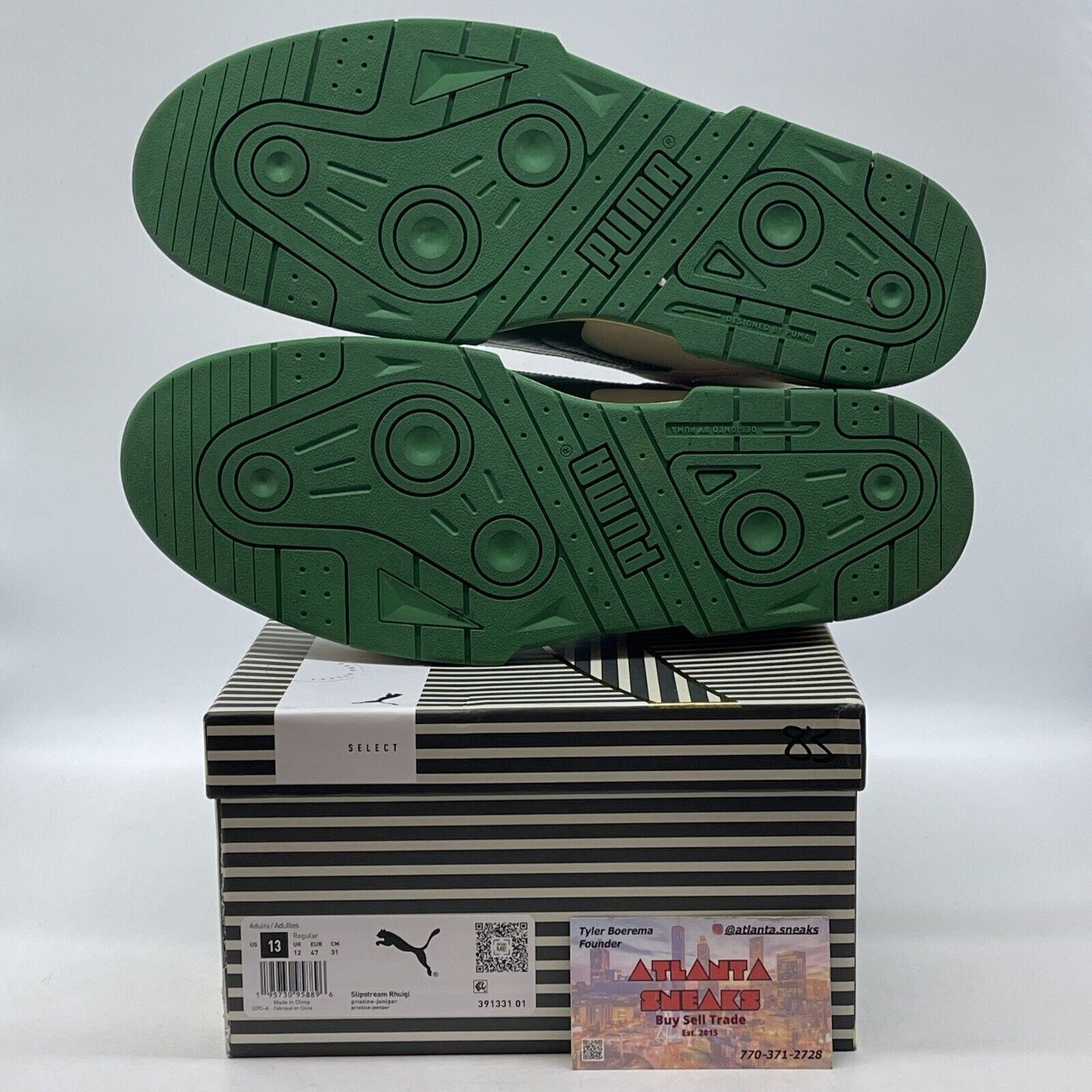 Size 13 - PUMA Rhuigi x Slipstream Pristine Juniper Tan Green (391331-01)