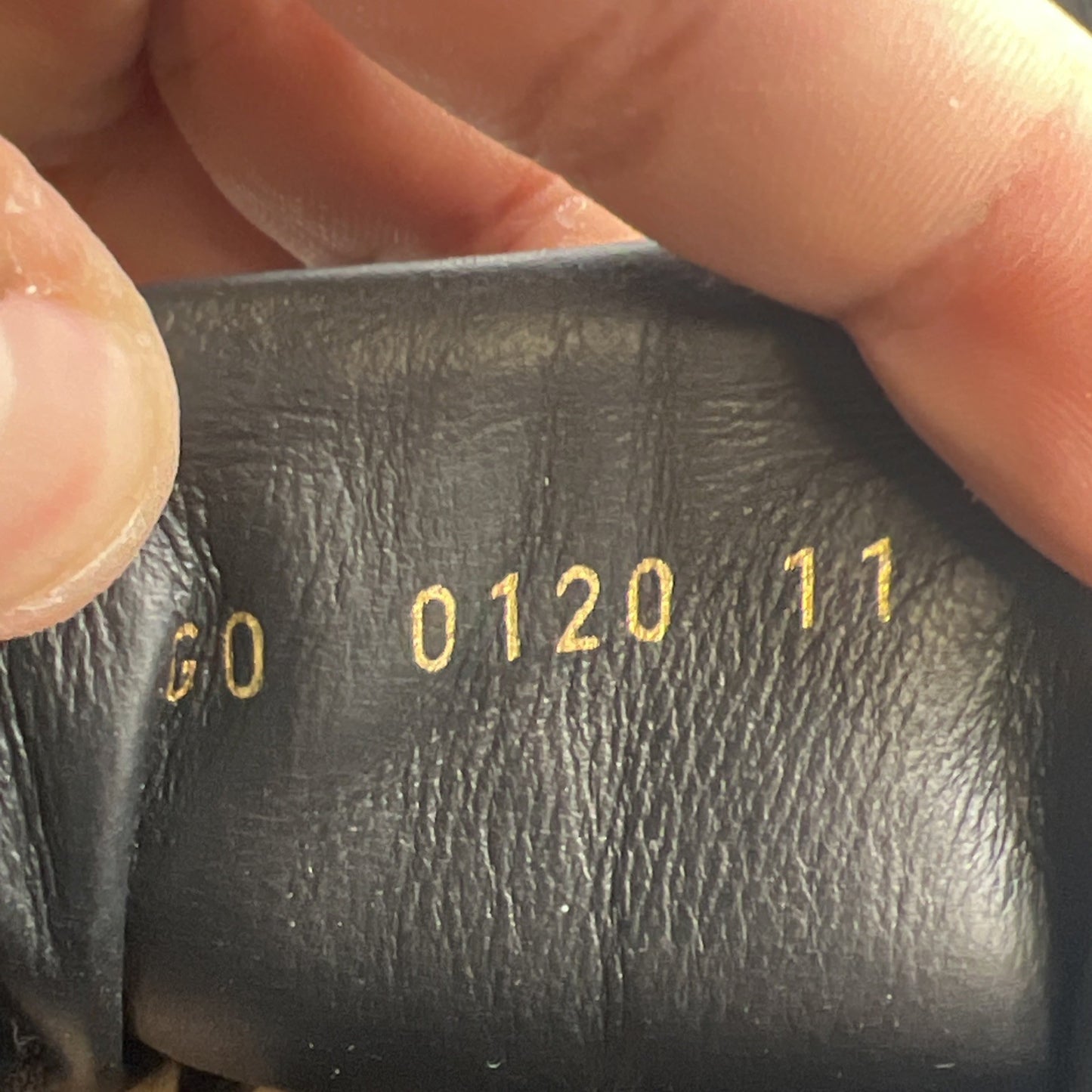 Size 11LV - LOUIS VUITTON MEN'S TOWER BLACK LEATHER LOW TOP "LV" IMPRINT