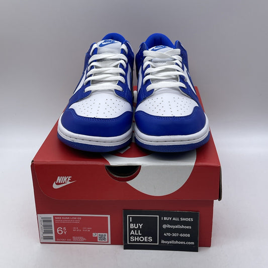 Size 6.5Y - Nike Dunk Low Racer Blue White Leather (DV7067-400)