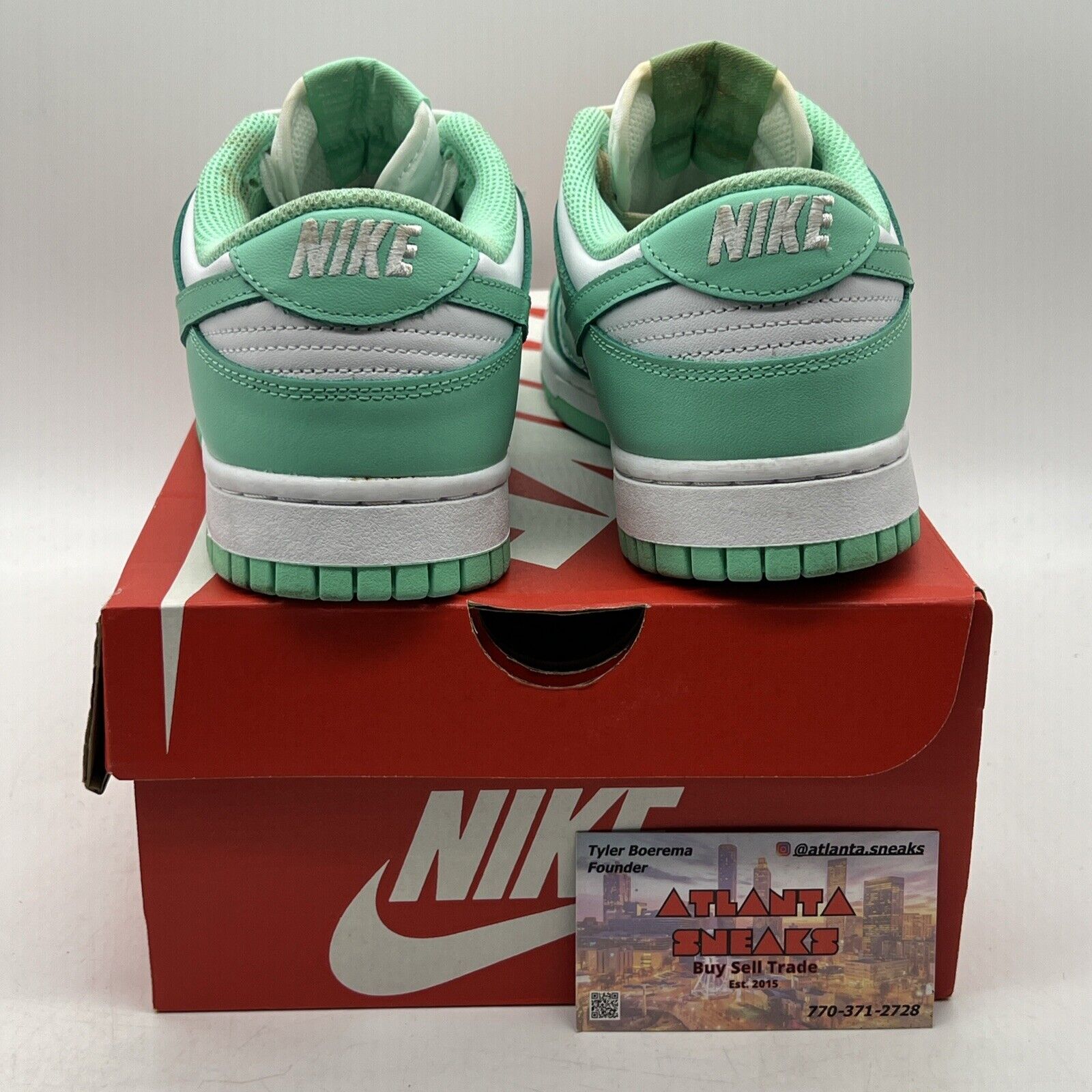 Size 8 - Nike Dunk Low Green Glow W What Aqua Leather (DD1503-105)