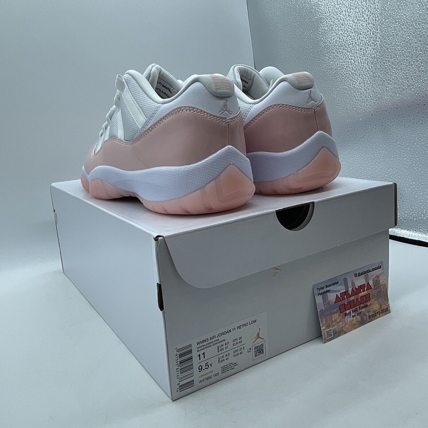 Size 11W - Air Jordan 11 Retro Low Legend Pink White Leather (AH7860-160)