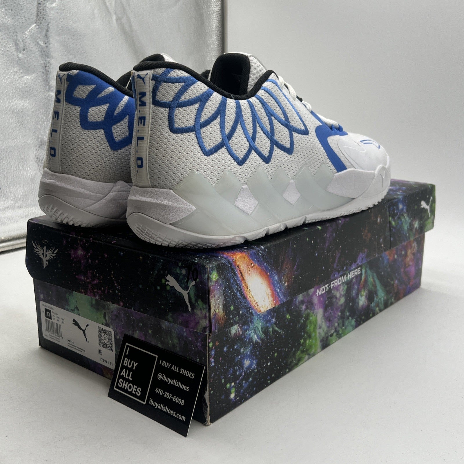 Size 13 - PUMA MB.01 Lo Team Colors - White Bluemazing (376941-11)