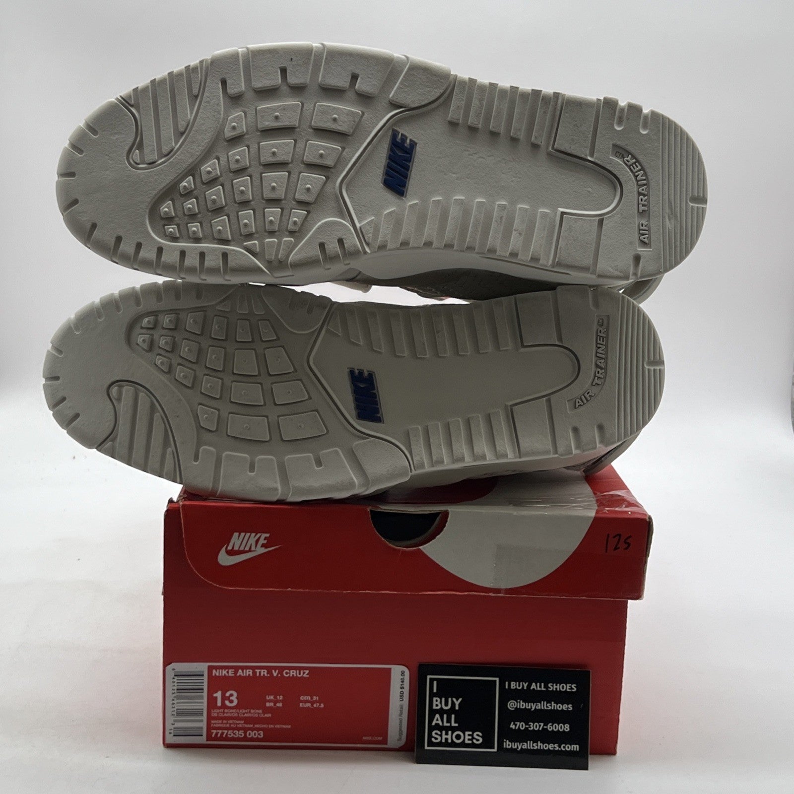 Size 13 - Nike Air Trainer Cruz Light Bone (777535-003)