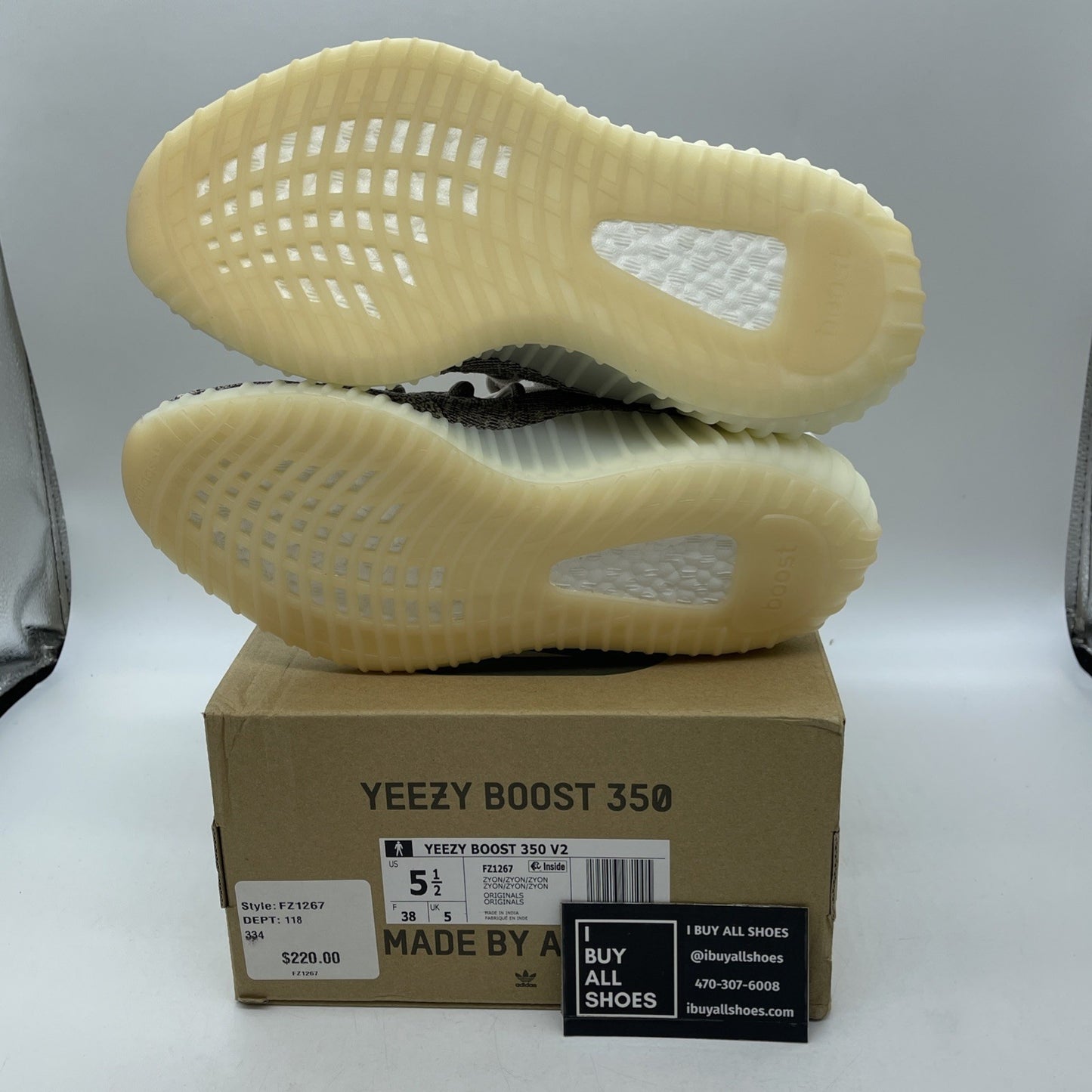 Size 5.5 - adidas Yeezy Boost 350 V2 Low Zyon Suede (FZ1267)