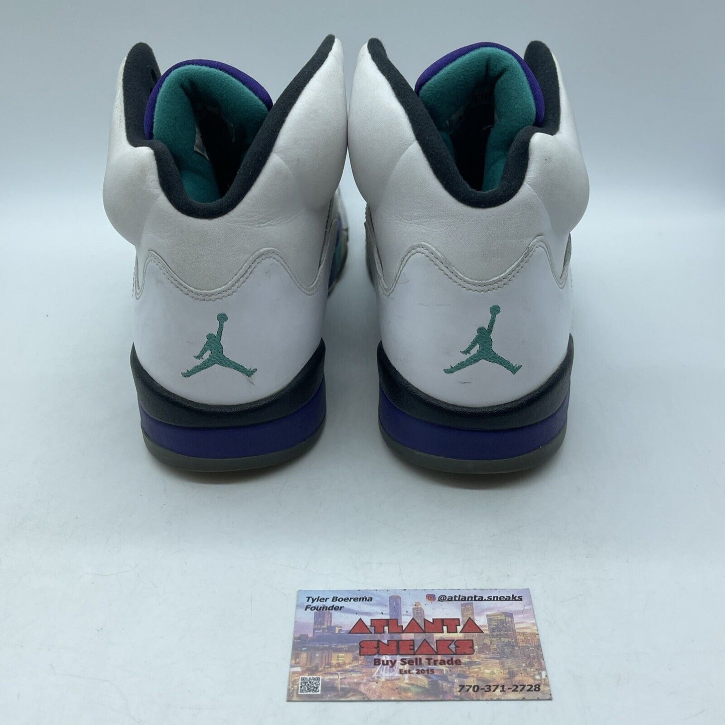 Size 12 - Jordan 5 Retro Grape Black Blue White Leather (136027-108)