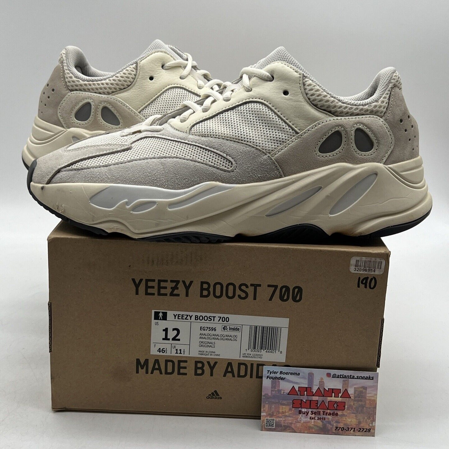 Size 12 - adidas Yeezy Boost 700 Low Analog Grey Leather (EG7596)
