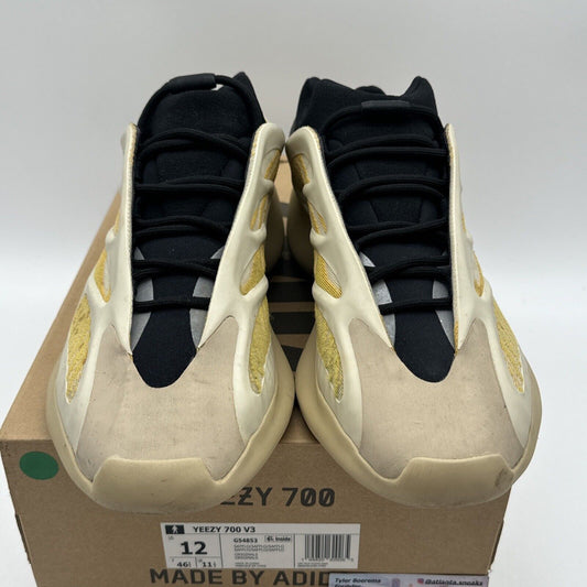 Size 12 - adidas Yeezy 700 V3 Safflower Yellow Black Money Comfy Boost Slip On