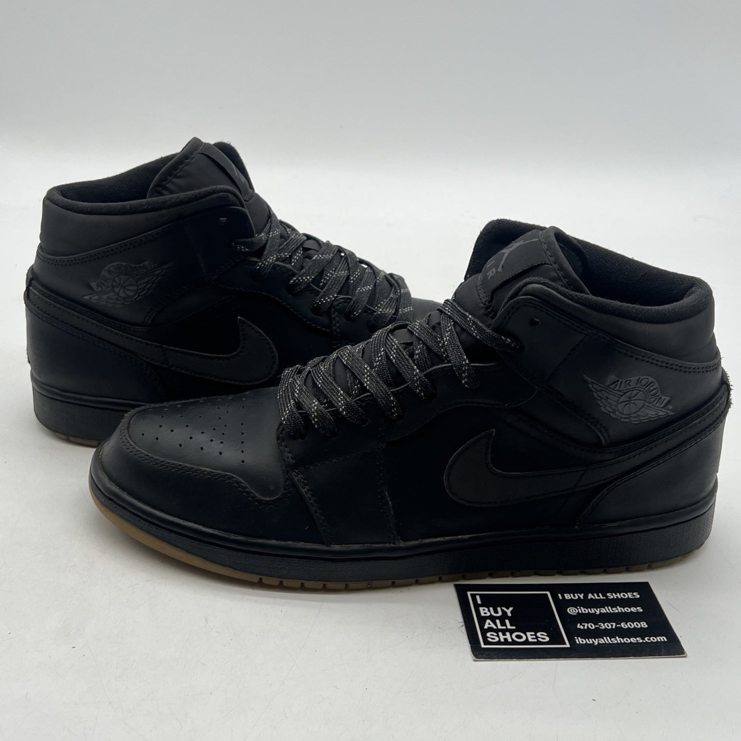 Size 10.5 - Air Jordan 1 Winterized Mid Black Gum (AA3992-002)