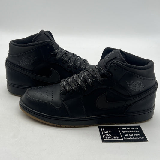 Size 10.5 - Air Jordan 1 Winterized Mid Black Gum (AA3992-002)