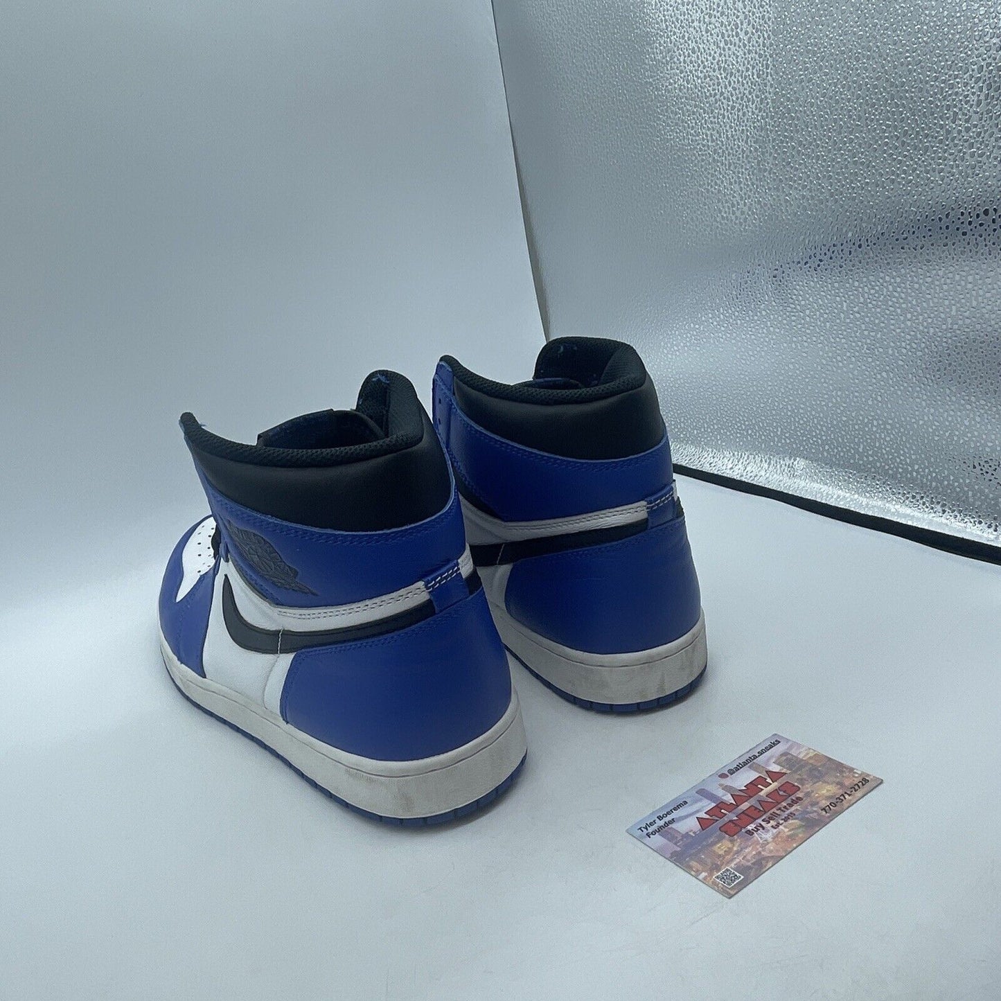 Size 11.5 - Jordan 1 Retro High OG Game Royal 2018 Blue Black White (555088-403)