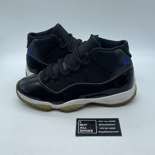 Size 8 - Jordan 11 Retro High Space Jam Black Blue Leather (378037-003)
