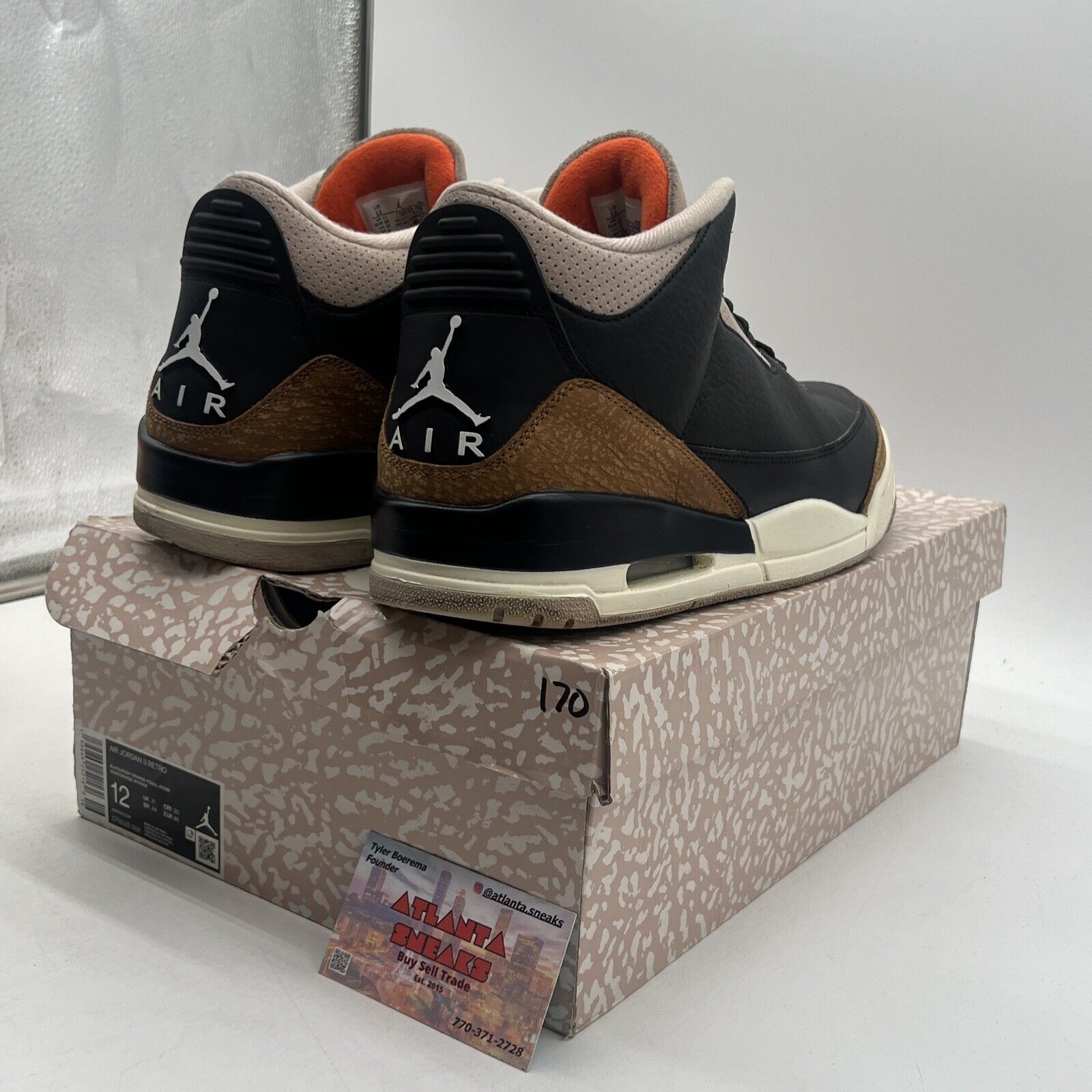 Size 12 - Jordan 3 Retro Mid Desert Elephant Brown Leather Suede (CT8532-008)