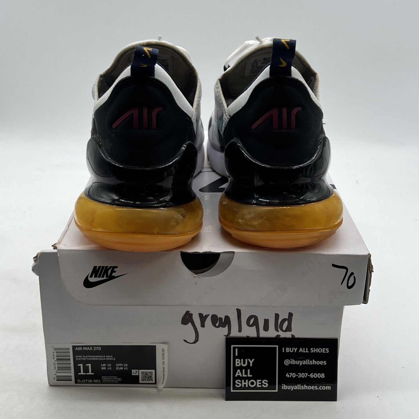Size 11 - Nike Air Max 270 Oracle Aqua (DJ2736-001)
