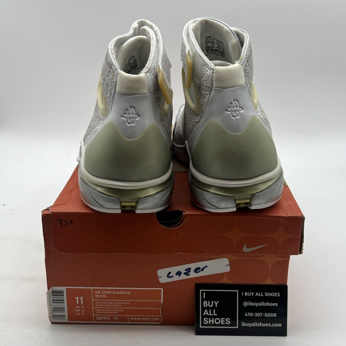 Size 11 - Nike Air Zoom Huarache 2K4 KB Kobe Laser (309957-111)