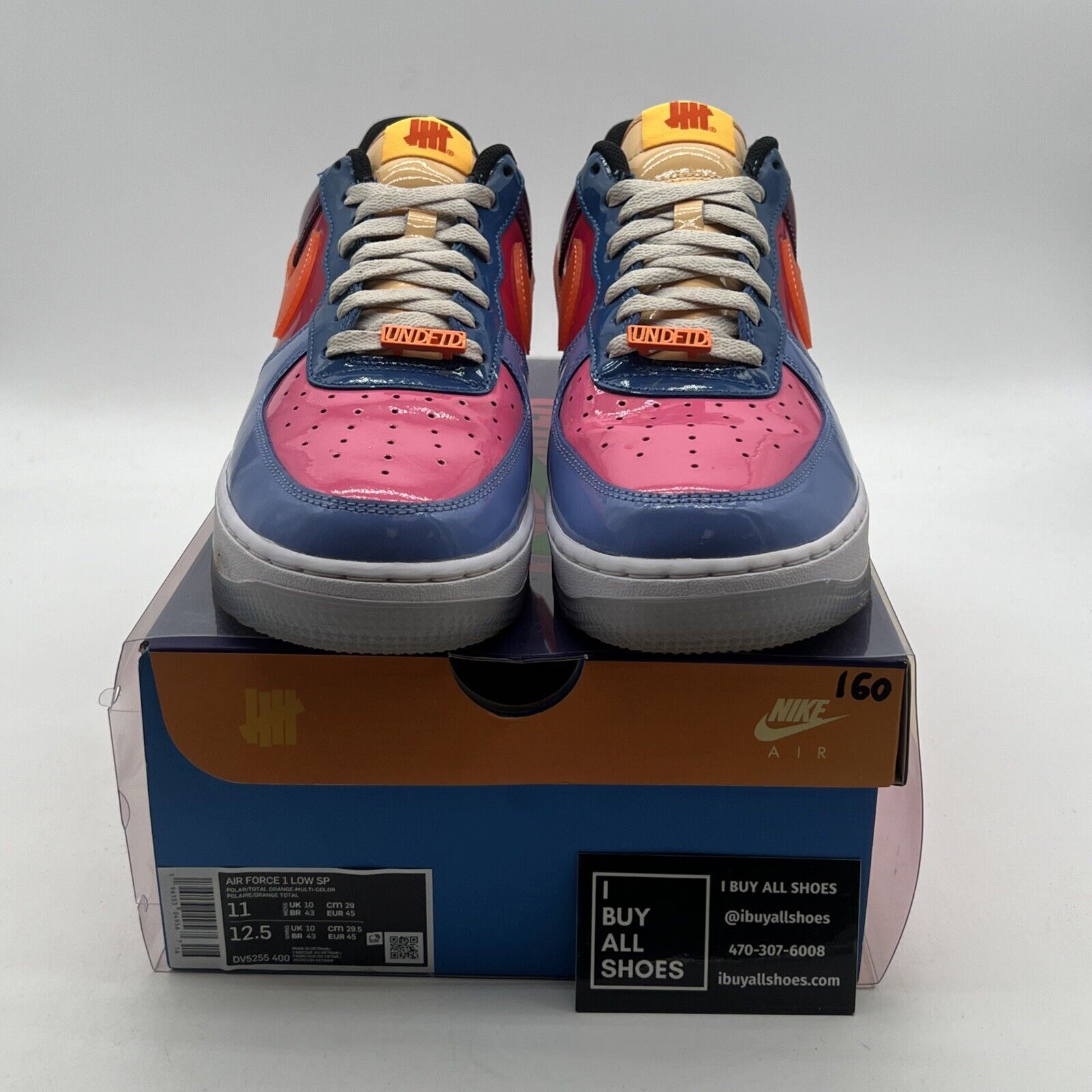 Size 11 - Nike Undefeated x Air Force 1 Low Total Orange (DV5255-400)