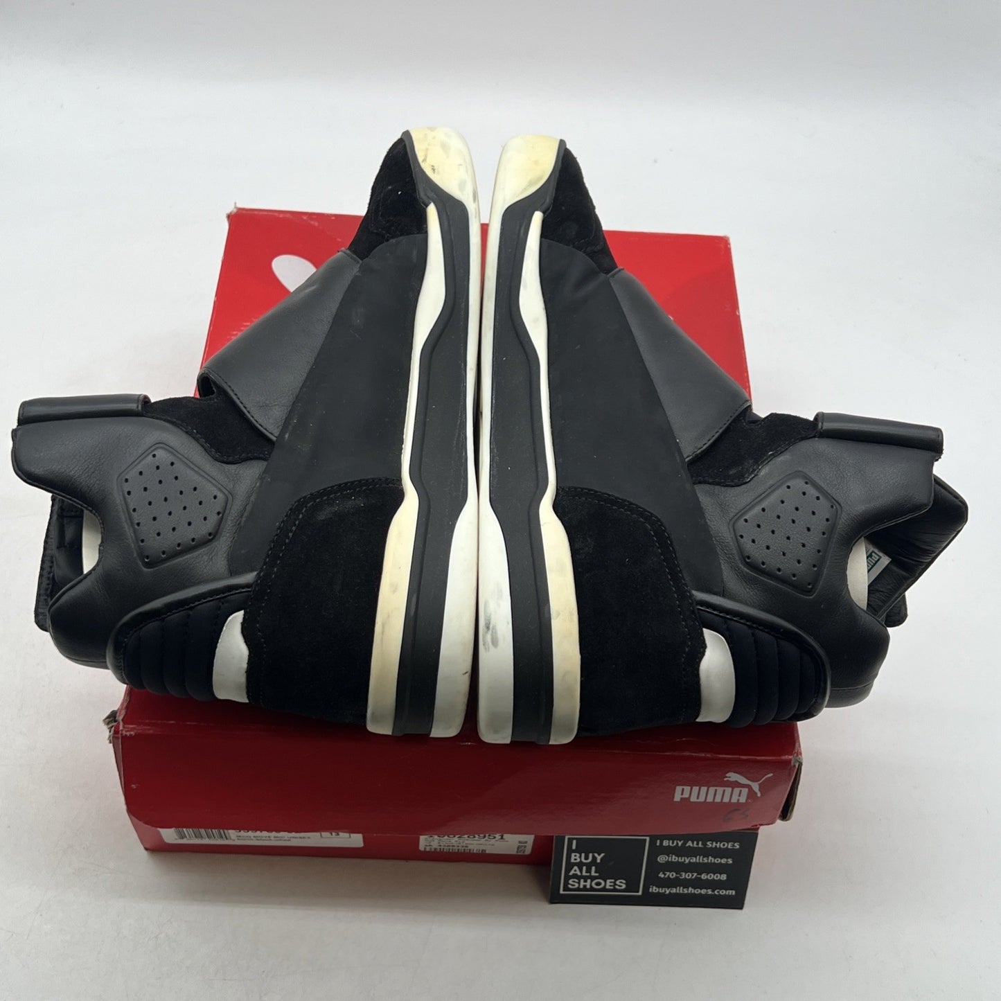 Size 13 - PUMA Move Mid x Alexander McQueen Black/Black-White (359759-02)