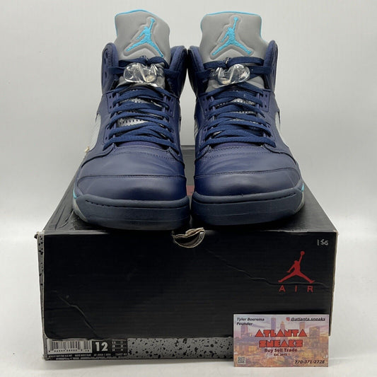 Size 12 - Air Jordan 5 Retro Pre-Grape Navy Blue Leather (136027-405)
