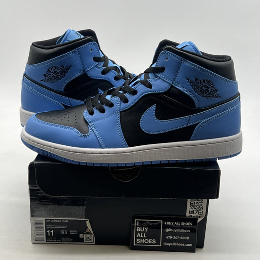 Size 11 - Air Jordan 1 Mid University Blue Black (DQ8426-401)