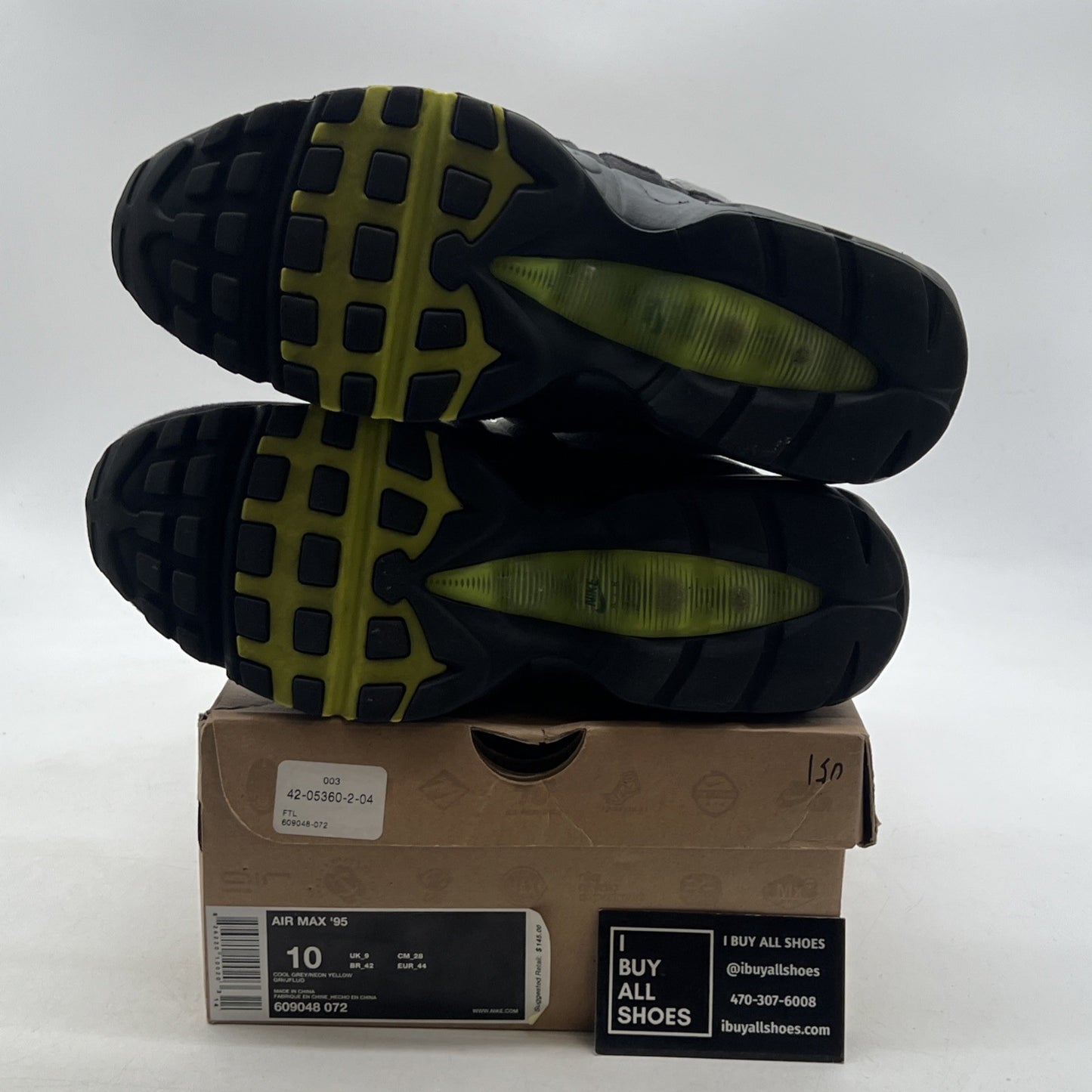 Size 10 - Nike Air Max 95 2010 Neon (609048-072)