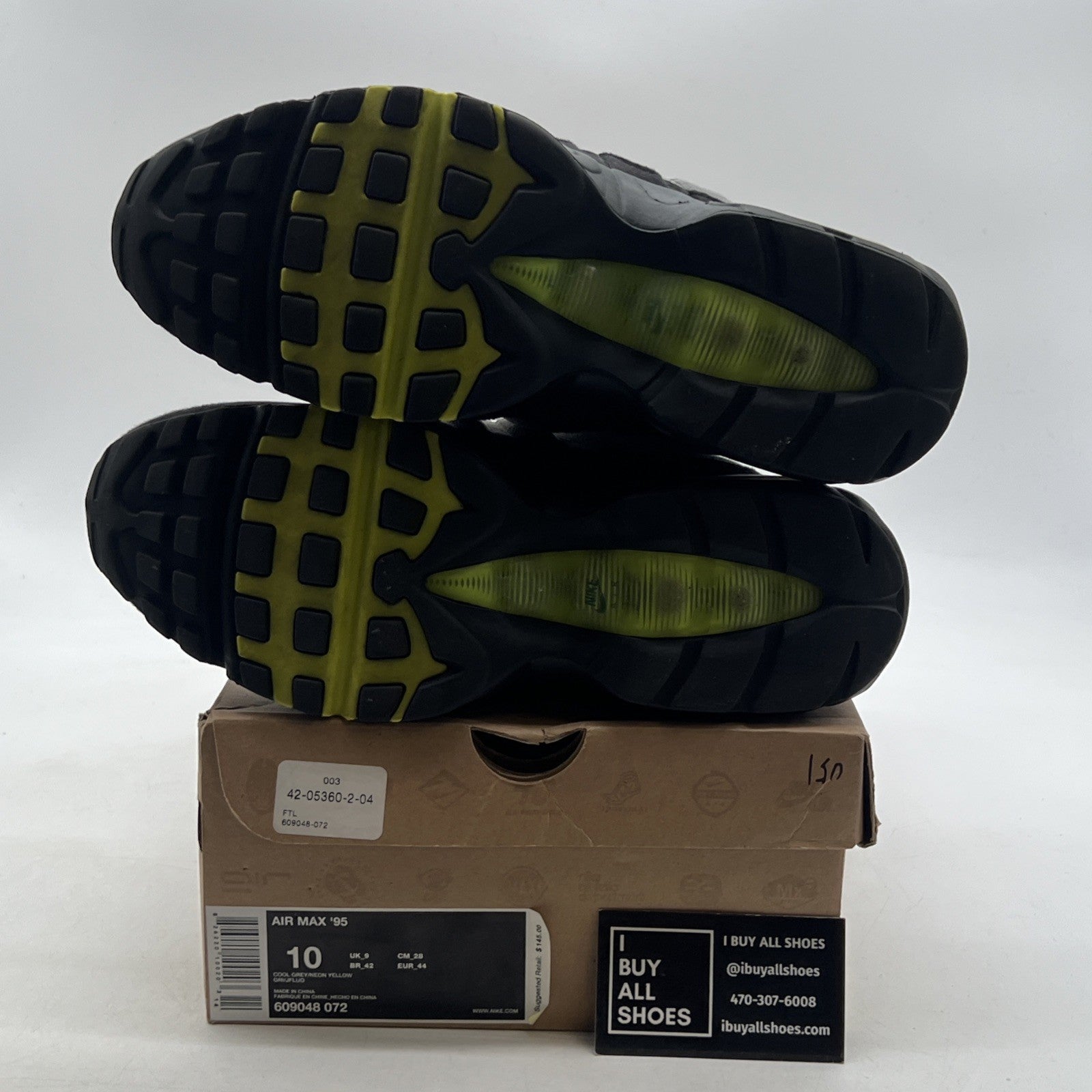 Size 10 - Nike Air Max 95 2010 Neon (609048-072)