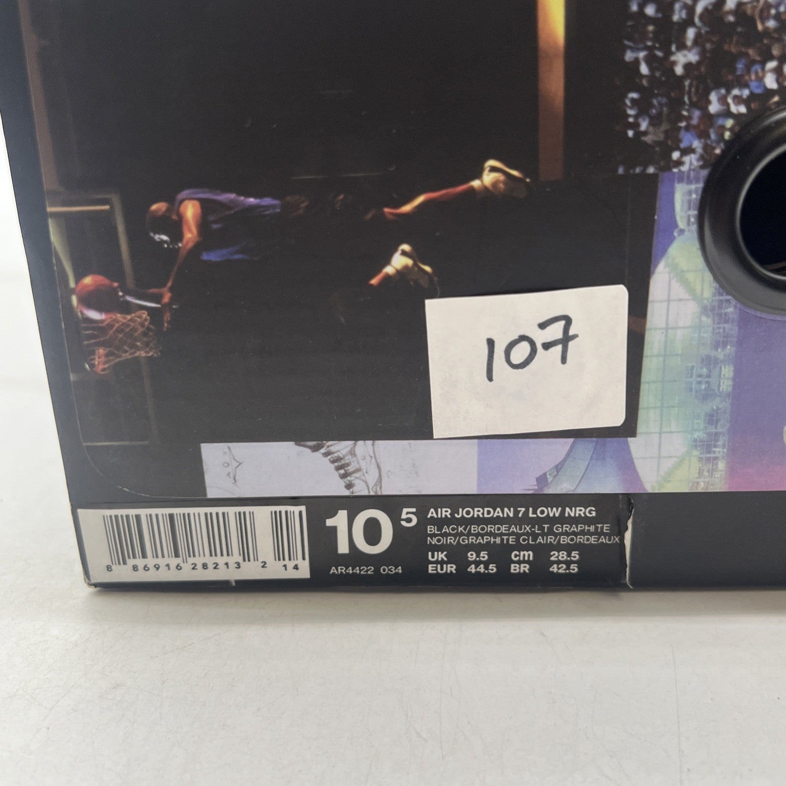 Size 10.5 - Air Jordan 7 Retro NRG Low Bordeaux (AR4422-034)
