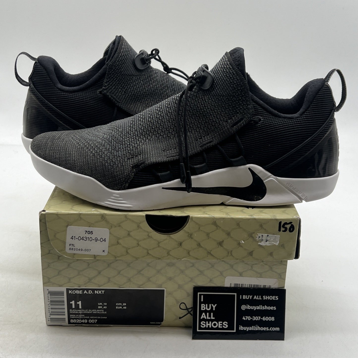 Size 11 - Nike Kobe A.D. NXT Black White (882049-007)