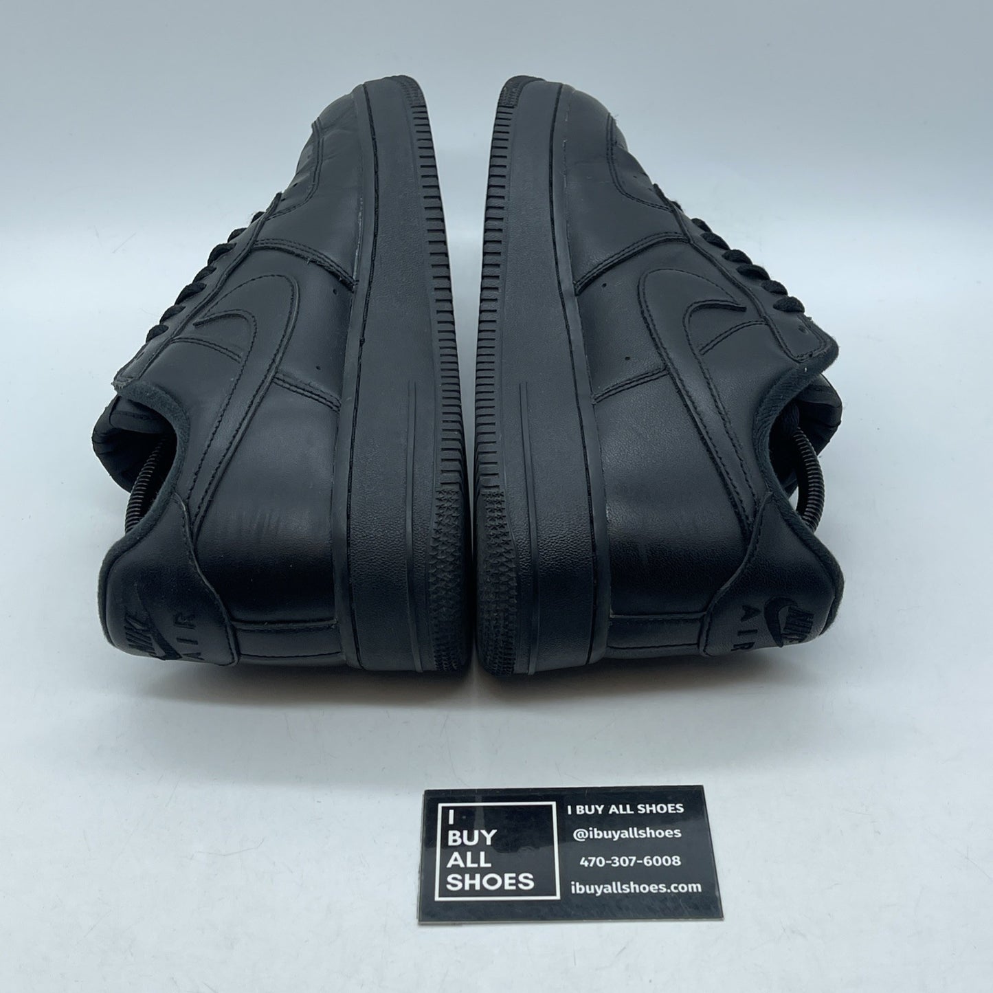 Size 9.5 - Nike Air Force 1 Low x Supreme Box Logo Black Leather (CU9225-001)