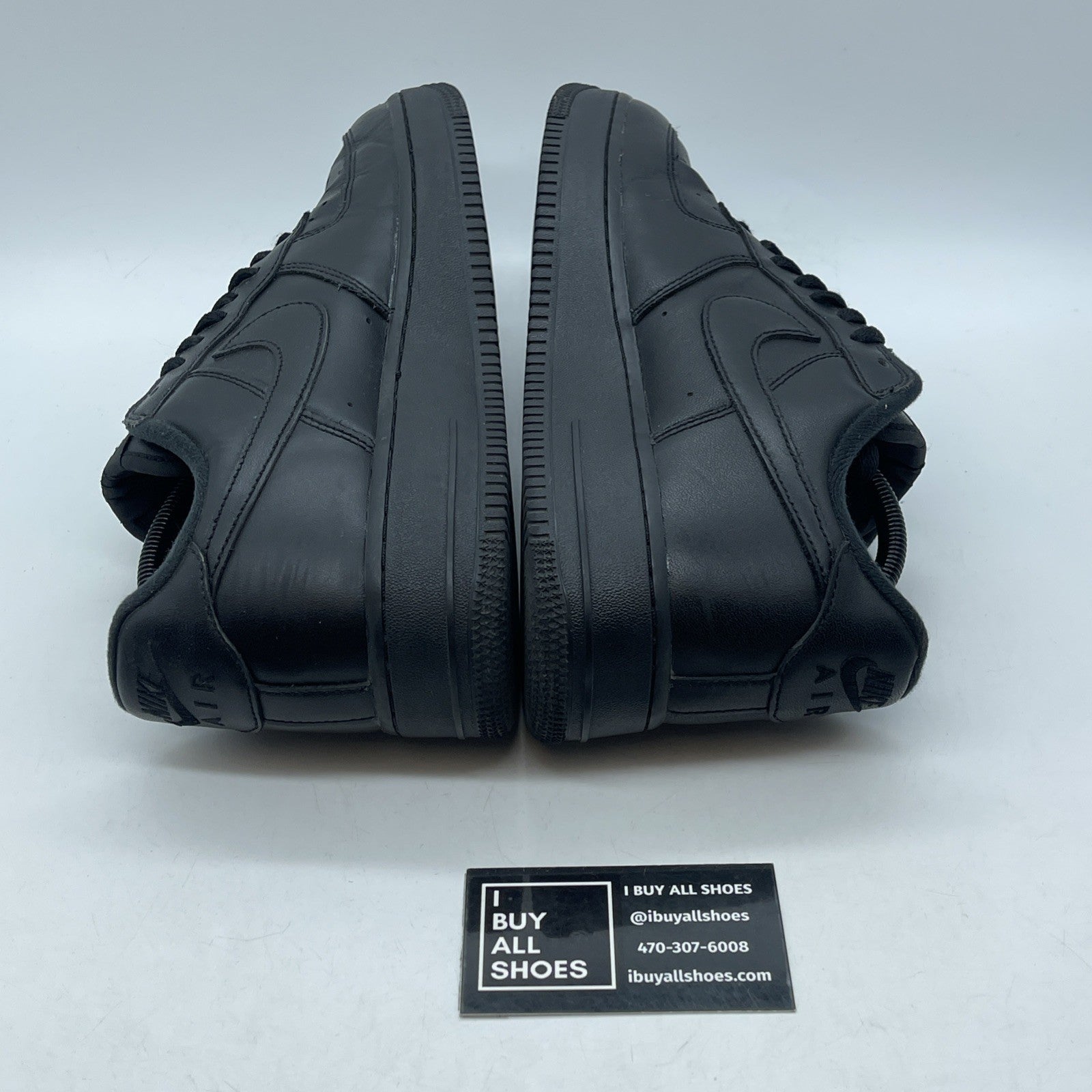 Size 9.5 - Nike Air Force 1 Low x Supreme Box Logo Black Leather (CU9225-001)