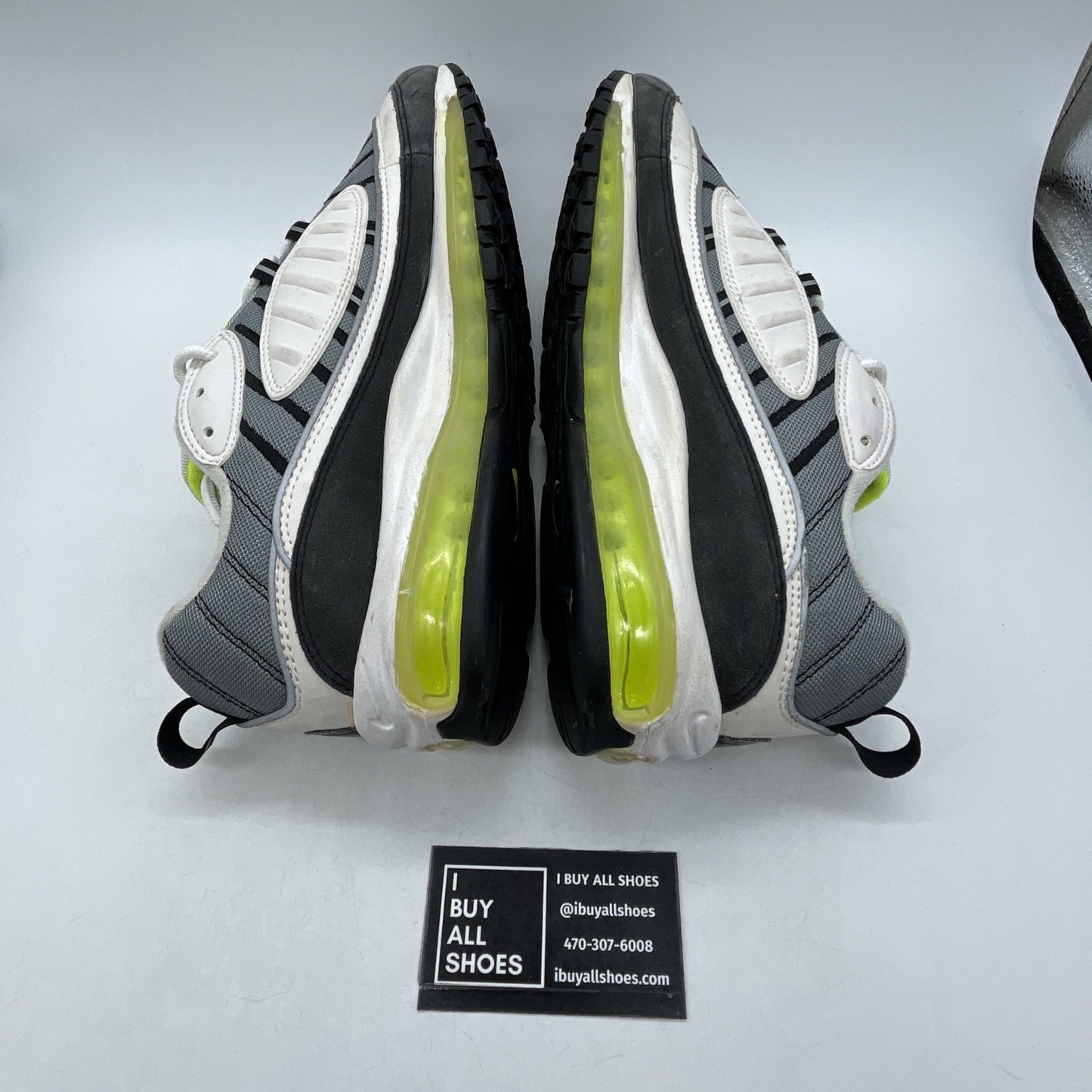 Size 13 - Nike Air Max 98 Cool Grey Volt (640744-002)