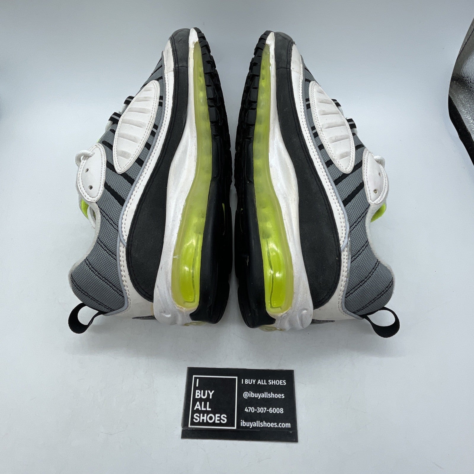 Size 13 - Nike Air Max 98 Cool Grey Volt (640744-002)